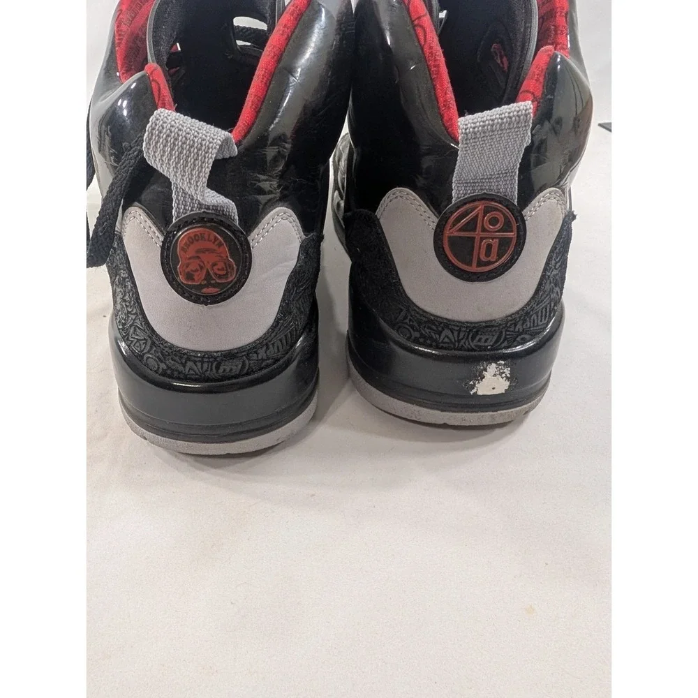 Air Jordan Spizike US 13 Men's Black Red Grey Patent  Nike Retro 315371 001 Used